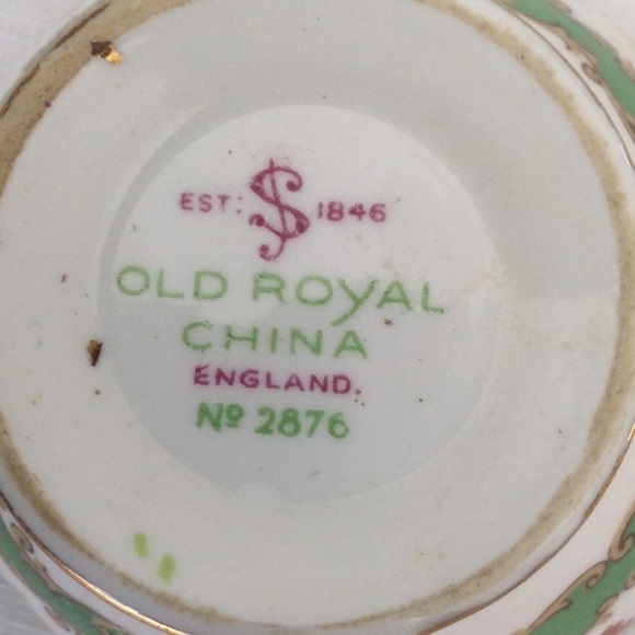 Vintage Old Royal China Cup & Saucer has a beautiful design,makes it special. - Picture 7 of 7